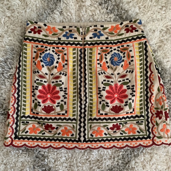 Floral Mini Skirt - Picture 2 of 2